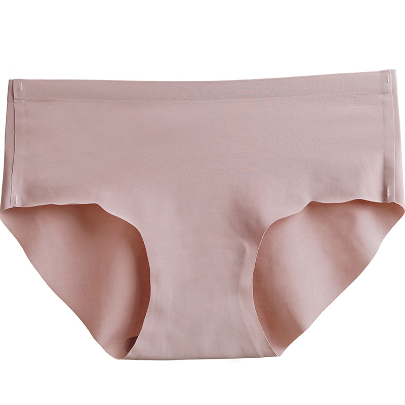 eazmol无痕内裤一片式女薄款冰丝提臀裤抗菌中腰透气底裤三角裤头