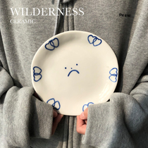 Wilderness call) Love small plate creative funny original niche snack plate coaster