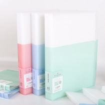 Del 5077 Information Book 60 pages A4 office storage multi-layer folder insert type binder student paper folder