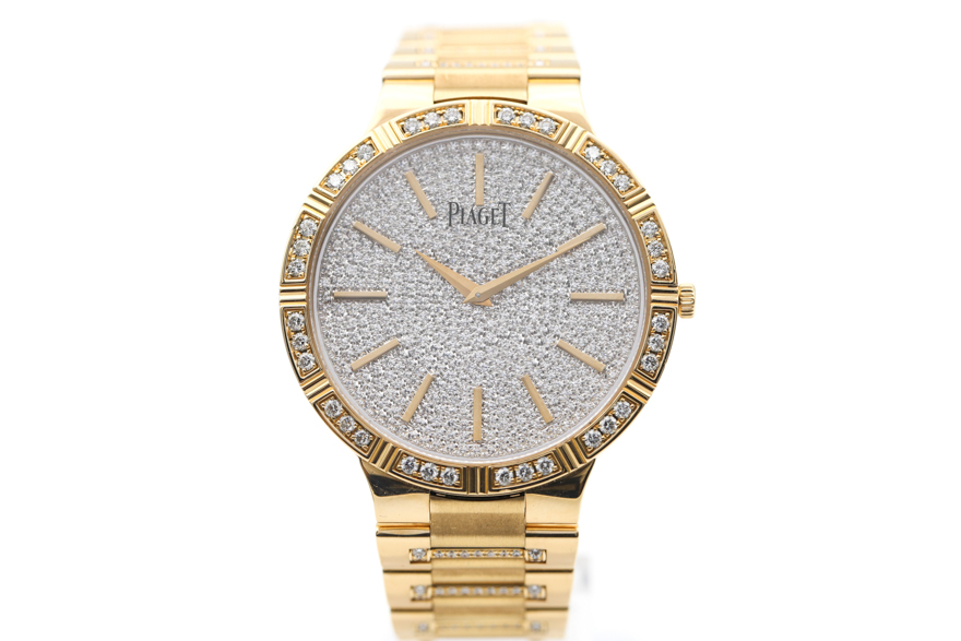 [9.5新]伯爵dancer与传统腕表18k玫瑰金镶钻手动机械女表