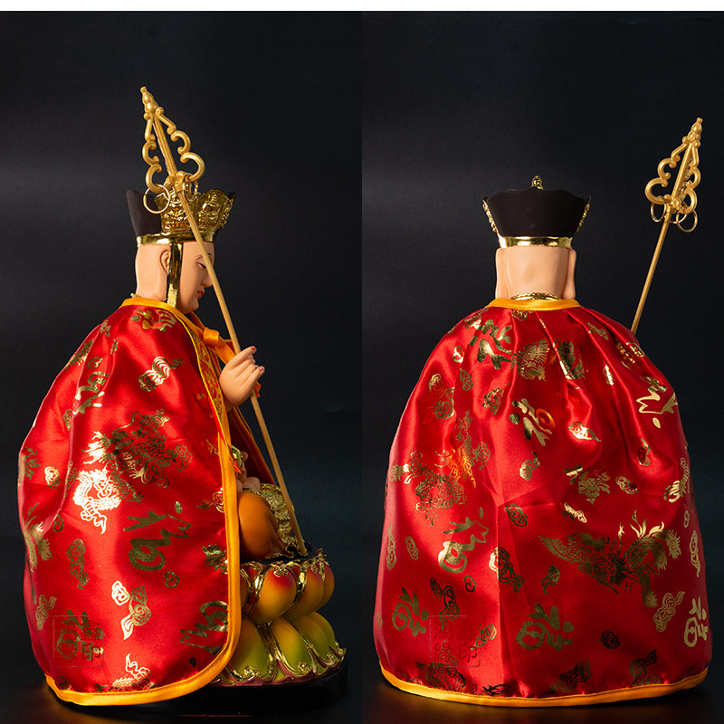 佛像披风地藏菩萨神明烫金布衣服财神爷像佛袍斗篷佛衣可