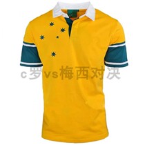 1999 Australian retro version rugby short sleeve turnover jersey AUSTRALIAN RUGBY JERSEY