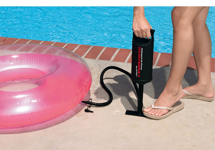 代购 美国intex原装游泳圈省力打气筒水泳池手动充气泵气垫床吹气工具