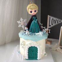 Princess series cake decoration ornaments Cartoon animation Snow White doll goddess girl birthday party dress up