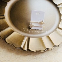 South Korea Dongdaemun Temperament Ghite Temperament Shiny Grass 4 Leaf Grass Water Drill Hairpin Clip Single Price