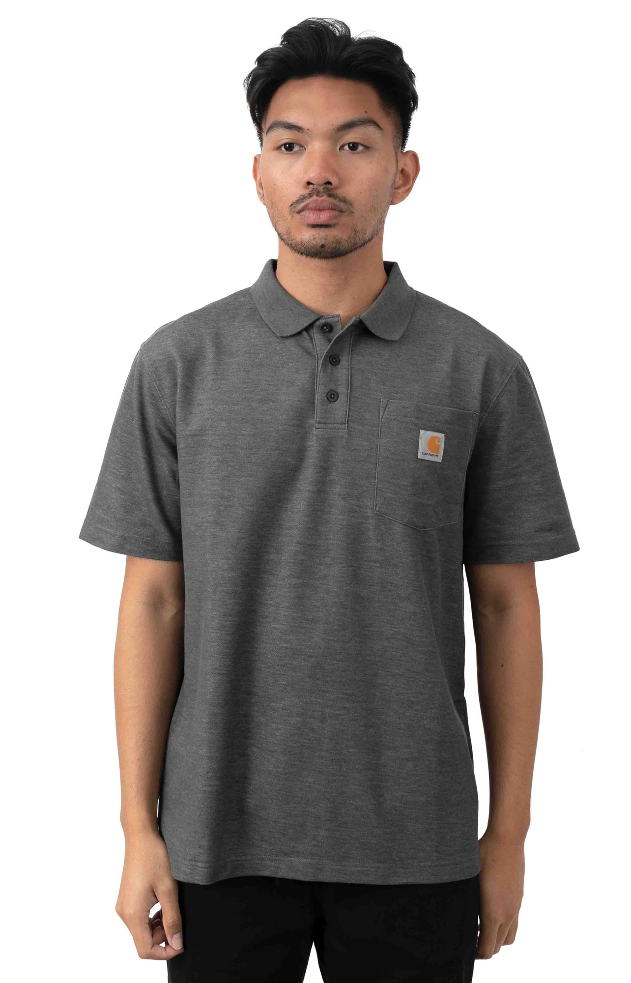 现货carhartt 卡哈特 k570 经典工装polo衫 口袋工装风短袖ins潮