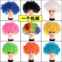 Halloween Clown Cos Exploding Head Wig Men And Women Colorful to Blame Funny Performances Activity Headgear