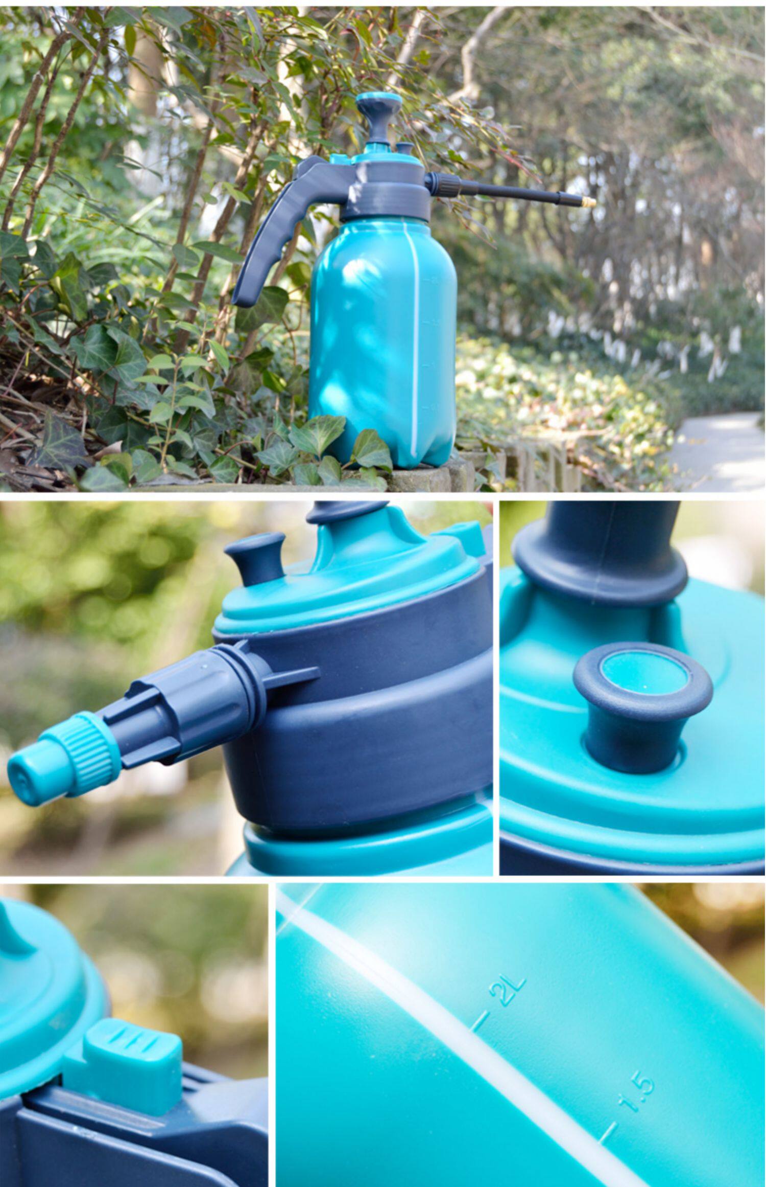 家用气压浇花喷壶2l高压喷水壶喷雾瓶园艺洒水壶消毒喷雾器加厚