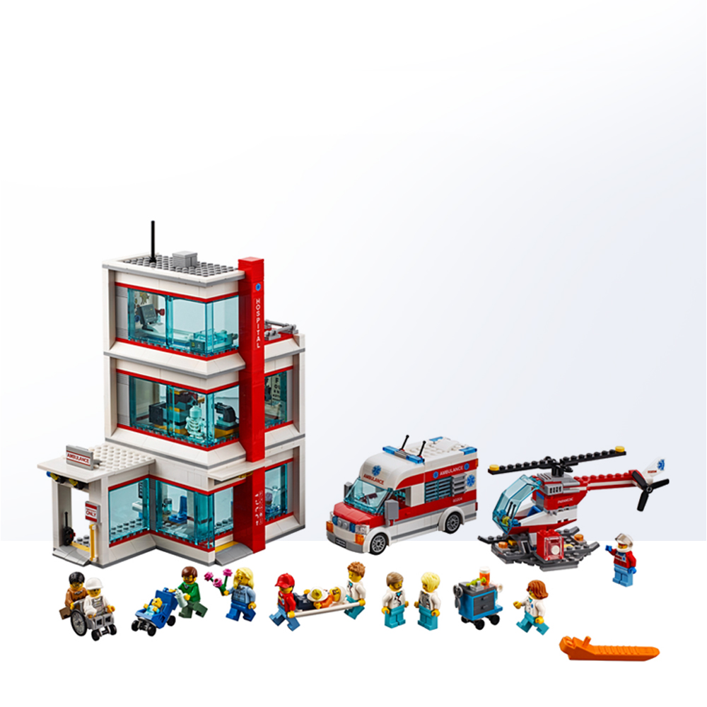 lego乐高积木拼装玩具城市系列医院60204