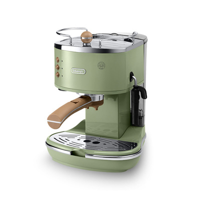 德龙进口复古清新泵压半自动意式咖啡机家用 小型ECO310 2年质保