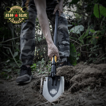 Changlin Land Rover 1606 engineer shovel built-in small flashlight outdoor fishing camping shovel car portable Ordnance shovel