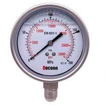 High pressure pump pressure gauge 2500 3000 4000 5000 6000 6000 oversized pressure stainless steel pressure gauge