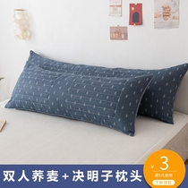 Semen Cassiae Double Strip Pillow 1 5 Couple Pillows Integrated Home 1 8 m Cervical Spine Sleep long Pillow Core