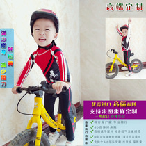 Spring and summer autumn children riding with long sleeves Sleeves headsets Sleeves Slip-up Car Balance Car Suit Factory Direct