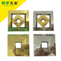 (Special promotion) Stainless steel decorative accessories checkered medium grid red festive Chinese knot flower