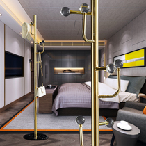 Hanghanger Ground Floor Bedroom Stainless Steel Crystal Cloister Frame Single Rod Brief Easy Modern Clothes Rack Home Living Room