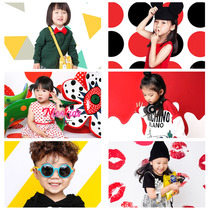 Childrens photography background paper New photo studio background Nick fashion theme parent-child photo shooting background cloth