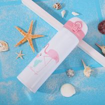 Cute KT cat thermos cup portable student stainless steel cartoon bounce cup lid for men and women children portable hand Cup