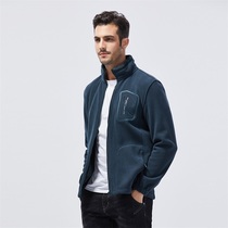Snap jacket mens fleece jacket womens jacket outdoor assault jacket inner spring and winter double-sided thick sweater cardigan