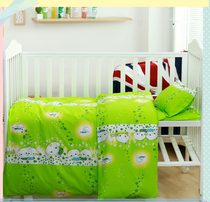 Kindergarten quilt three-piece six-piece core childrens bedding Baby cotton quilt cartoon