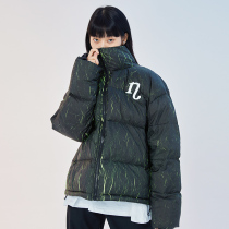 Notformad (NFM online store)Down jacket mens and womens short fashion brand stand-up collar pleated winter thickened jacket