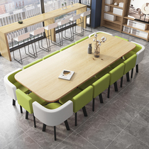 3m long office conference table simple modern book library desk library reading room rectangular display long table