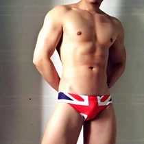 Sea anchor Jun Yingmei flag printing fashion and comfortable mens briefs low waist sexy models