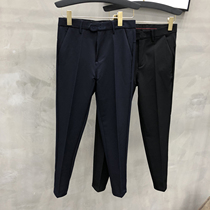2020 Autumn new trendy mens pants Korean trend blue trousers slim mens casual pants Ice Silk ankle-length pants