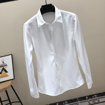 Mens warm shirt plus velvet thickened Korean trend handsome white shirt mens winter long sleeve casual black shirt