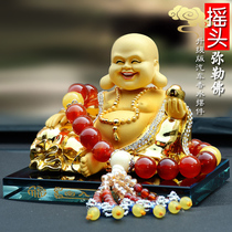 Shaking head Maitreya car perfume seat creative car ornaments aromatherapy essential oil Diamond inlay fashion car decoration products