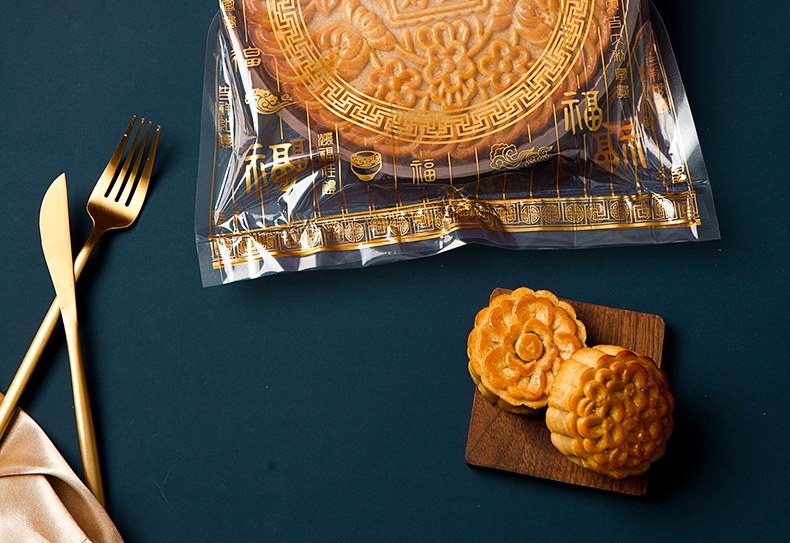 大号月饼包装袋一斤装2斤广式1机封袋500g袋3家用盒底托1000g塑料