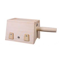 Knee Joint Solid Wood Plus High Arched Double Column 2 Inserted Moxibustion Box Wooden Moxibustion Instrument Wood Smoker Warm