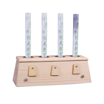 Solid Wood Long Four Holes Thickened Four Holes Solid Wood Made Moxibustion Box Warm Moxibustion Box 4 Eyes Ai Moxa Moxibustion Instrumental Spinal Ai Moxibustion Box