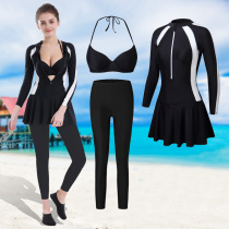 Jellyfish clothes female submersible clothes couple wetsuits long sleeves one-piece split suit surfing sunscreen swimsuit diving suit