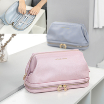 Travel cosmetic bag storage bag waterproof separation PU litchi skin wash bag large capacity multi-function Net red ins Wind