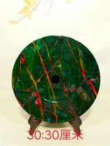 Exquisite Taiwan colorful jade blue chalcedony agate raw stone ornamental stone mineral crystal home strange stone stone ornaments