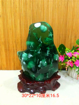 Natural crystal glaze beautiful crystal clear clear Stone natural ornamental stone green stone ornaments collection
