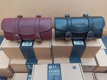 Bike genuine leather car tail bag retro bike tail bag genuine leather saddle bag kit containing bag