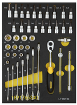 Stanley 42-piece set 10MM series metric tool holder LT-022-23 tool cart EVA interior lining
