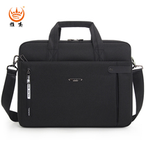 Business computer pack 15 6 inch briefcase male canvas handbag strand across Waterproof Oxford business documents office