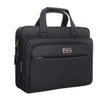 Business briefcase male pack laptop pack 15 6 inch waterproof Oxford skew bag file business business work