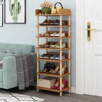 Creative Shoe Rack Multifunction Modern Simple Nordic Doorway Province Space Multilayer Solid Wood Shoe Cabinet Containing Group Device Things