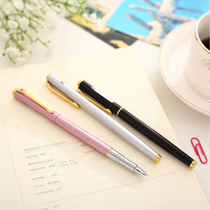 Del S681 metal rod 0 38mm ink pen primary and secondary school students hard pen calligraphy writing pen childrens pen