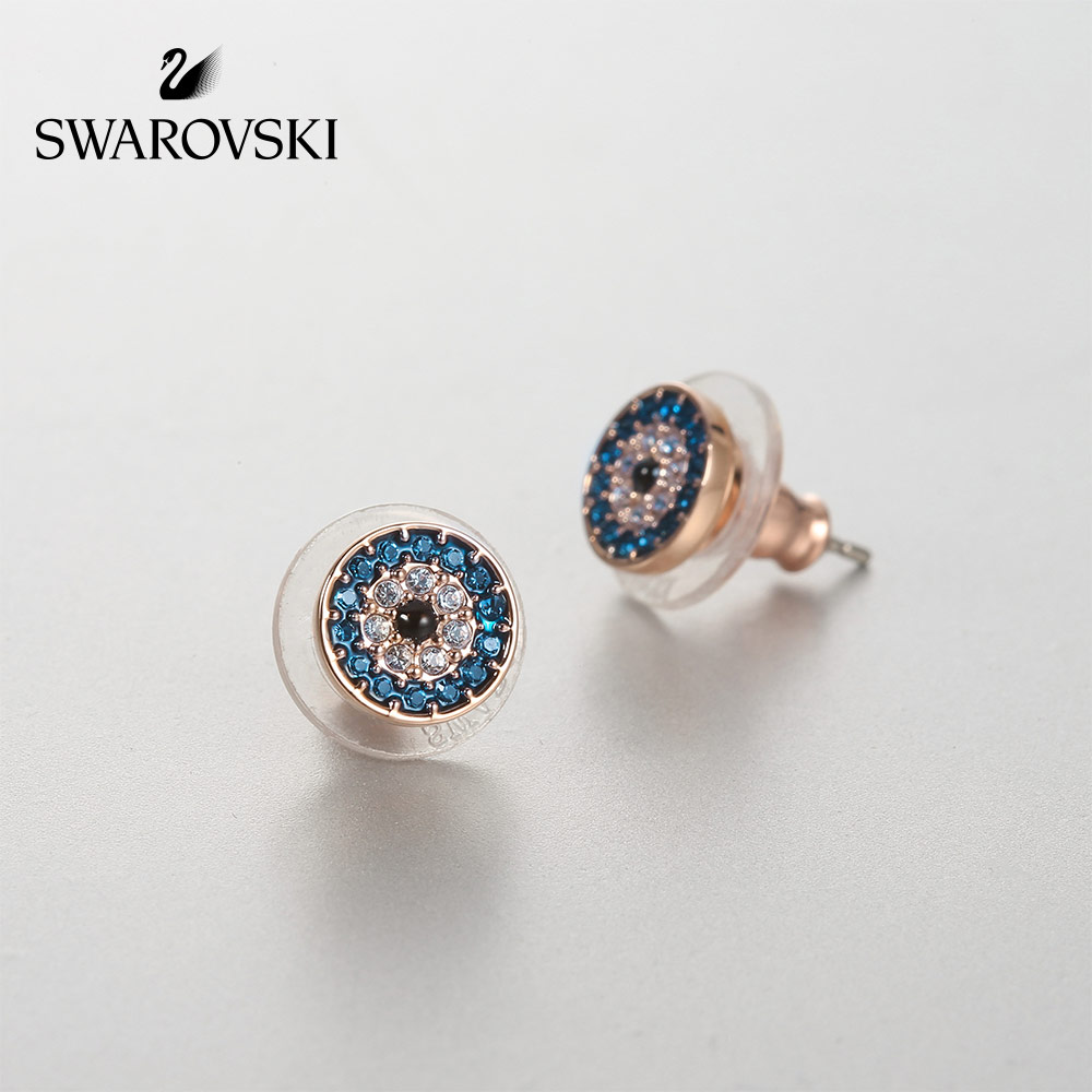 Swarovski 施华洛世奇 Duo Evil Eye 恶魔之眼耳钉 5377720 天猫优惠券折后￥279包邮包税 88VIP可再95折