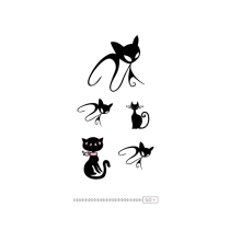 Cute Cat Sexy Fox Tattoo Stickers Unisex Waterproof Tattoo Stickers Long Lasting Realism