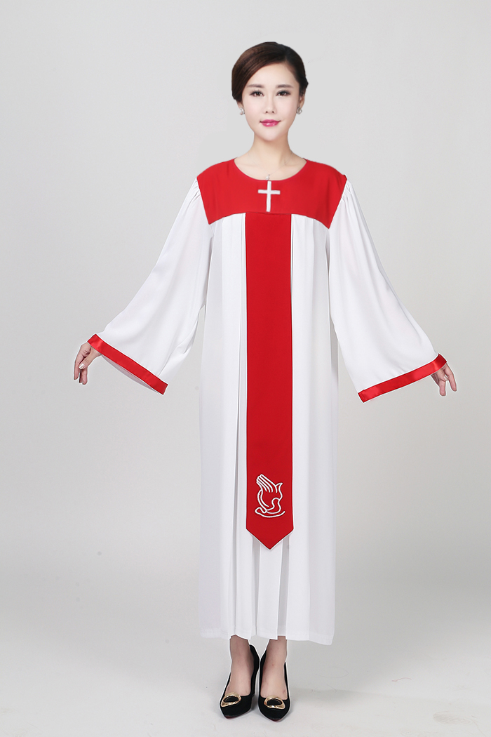 基督耶稣教圣诗服 诗班服 圣衣主内圣服基督徒服装教会诗班唱诗袍