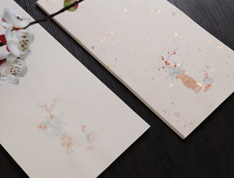 古风小楷宣纸信笺纸浣花笺鹿胶萝轩变古信笺谱半生熟