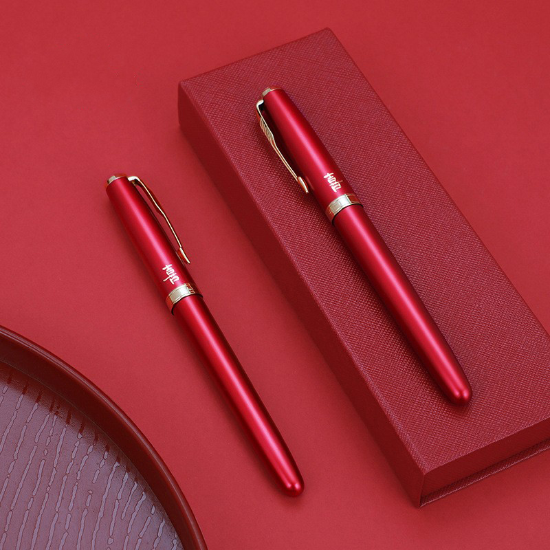 Signature Pen Metal Baozhu Pen Christmas New Year's Day Valentine's Day Gift Metal Chinese Sex Pen Custom Text LOGO Gift-Taobao