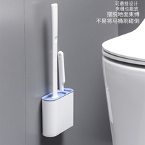 Toilet toilet brush Home No dead angle Long handle Toilet Brush Hanging Wall Style Clean Gods wall-mounted suit netting Red