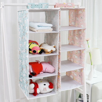 Multi-layer storage hanging bag Wall hanging fabric hanging storage mobile phone hanging pocket bag socks wardrobe sundries hanging bag